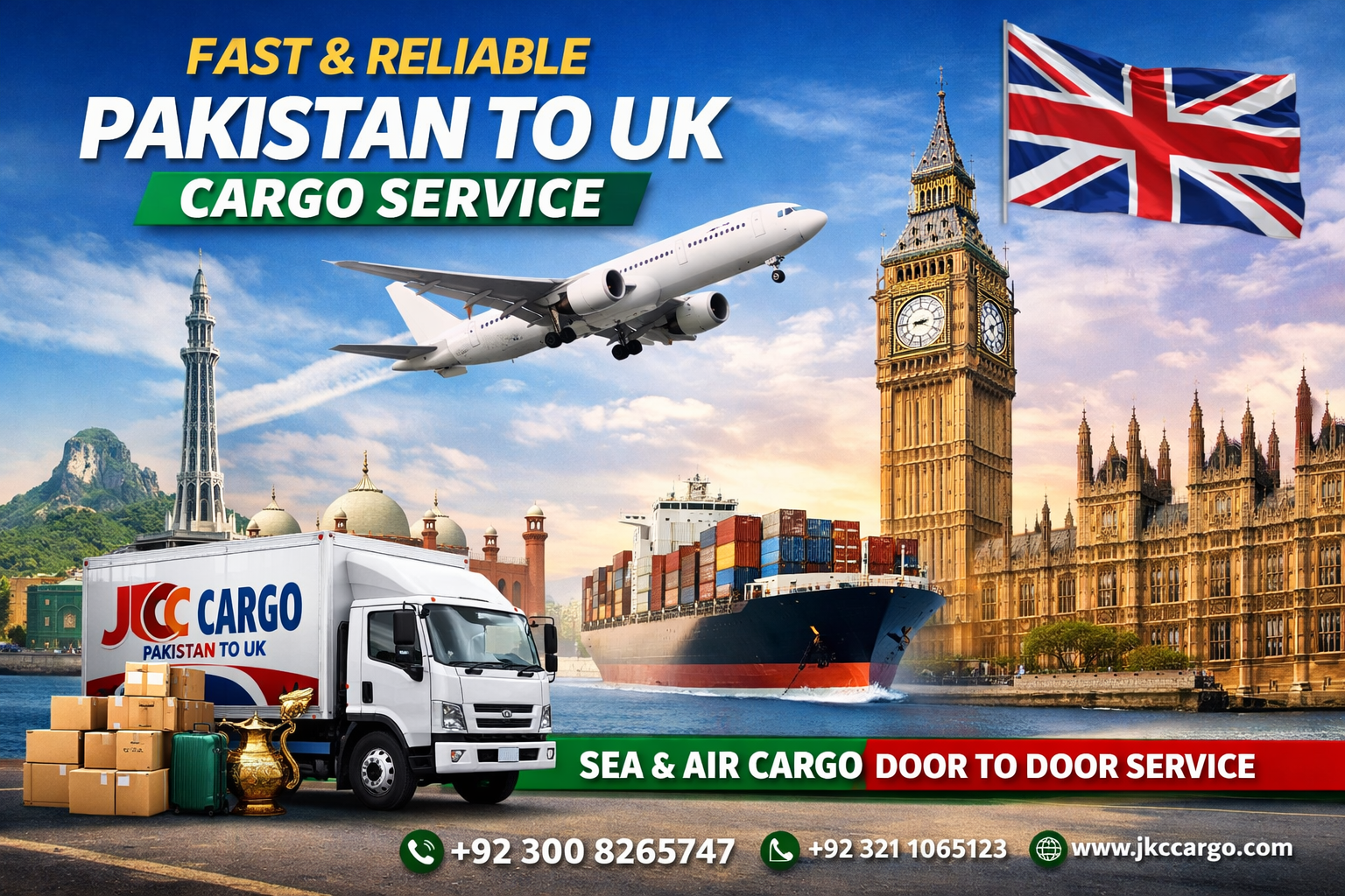 Fast & Reliable Pakistan to UK Cargo Service – JKC Cargo
