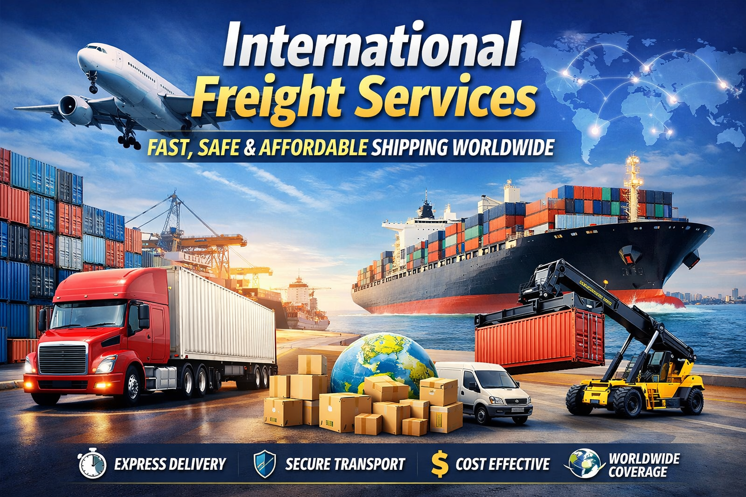 image for International Freight Services – Fast, Safe & Affordable Shipping Worldwide