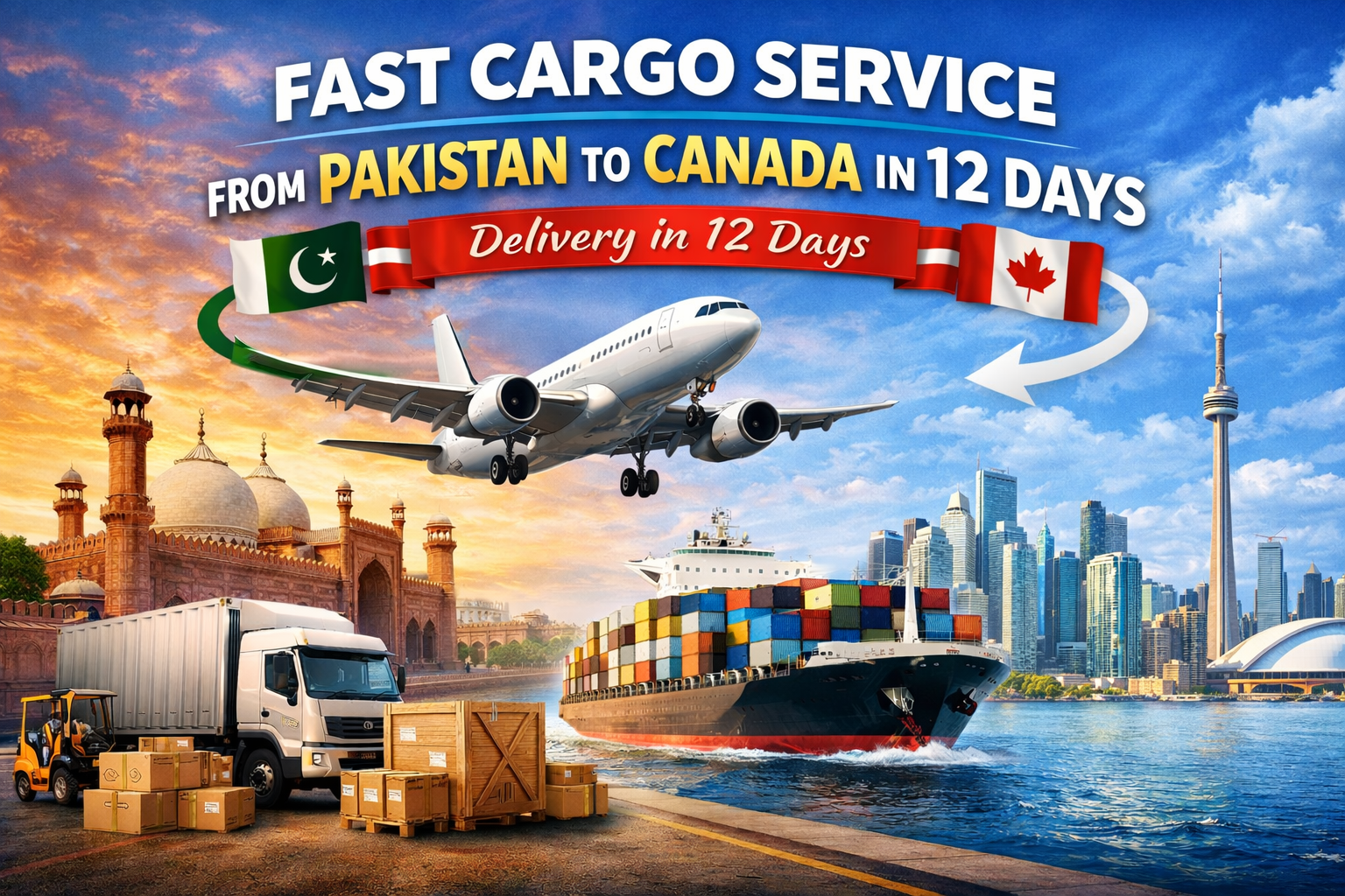 Fast Cargo Service from Pakistan to Canada – Delivery in 12 Days