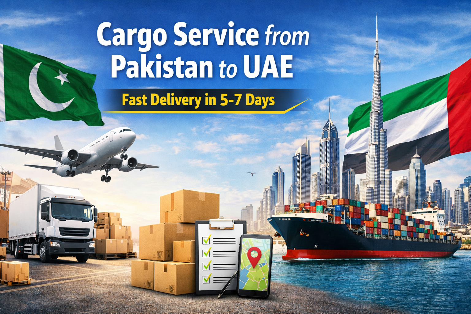 Cargo Service from Pakistan to UAE – Fast Delivery in 5-7 Days