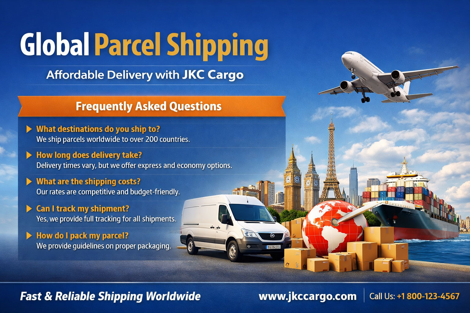Global Parcel Shipping – Affordable Delivery with JKC Cargo