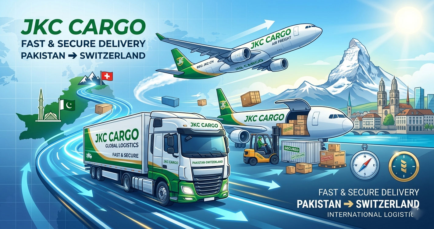 Pakistan to Switzerland International Cargo – Quick & Safe Delivery