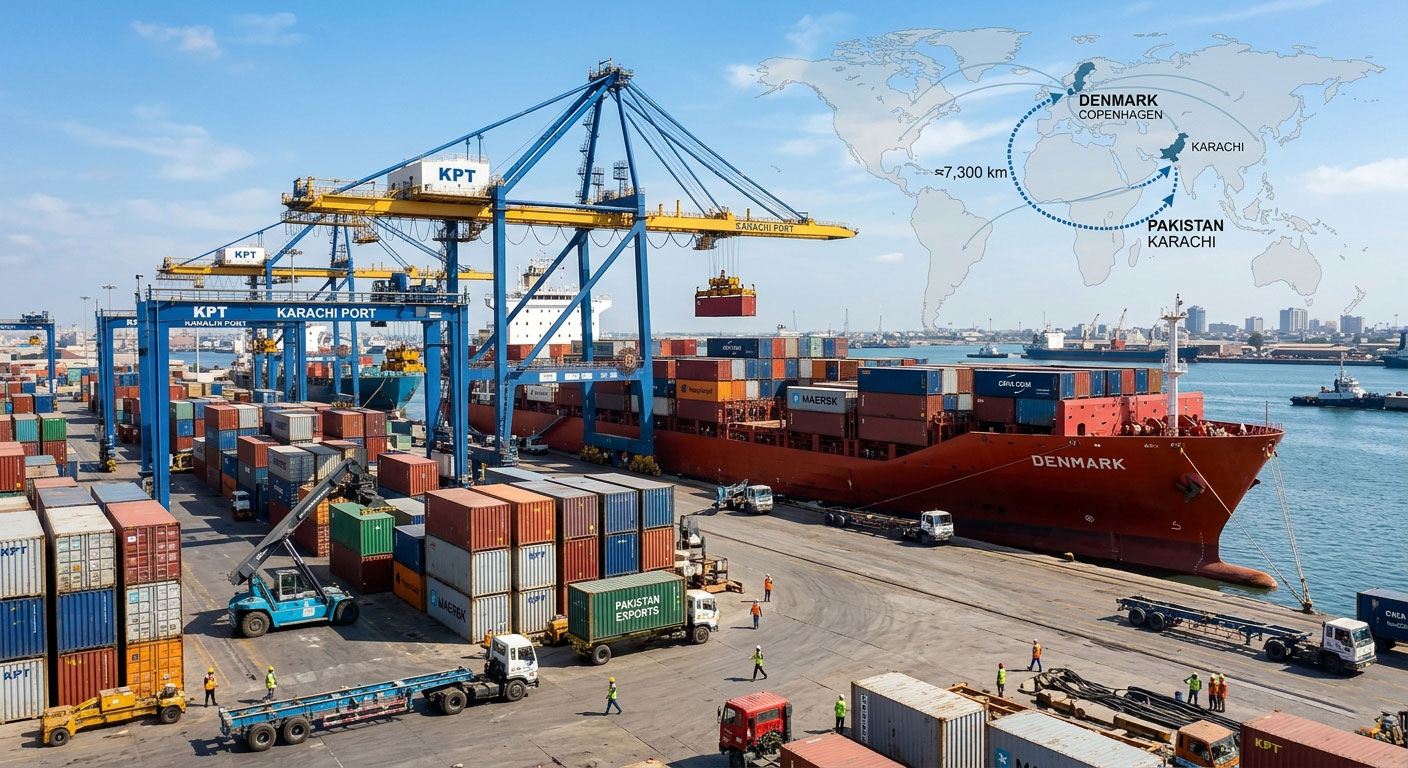 Cargo Pakistan to Denmark