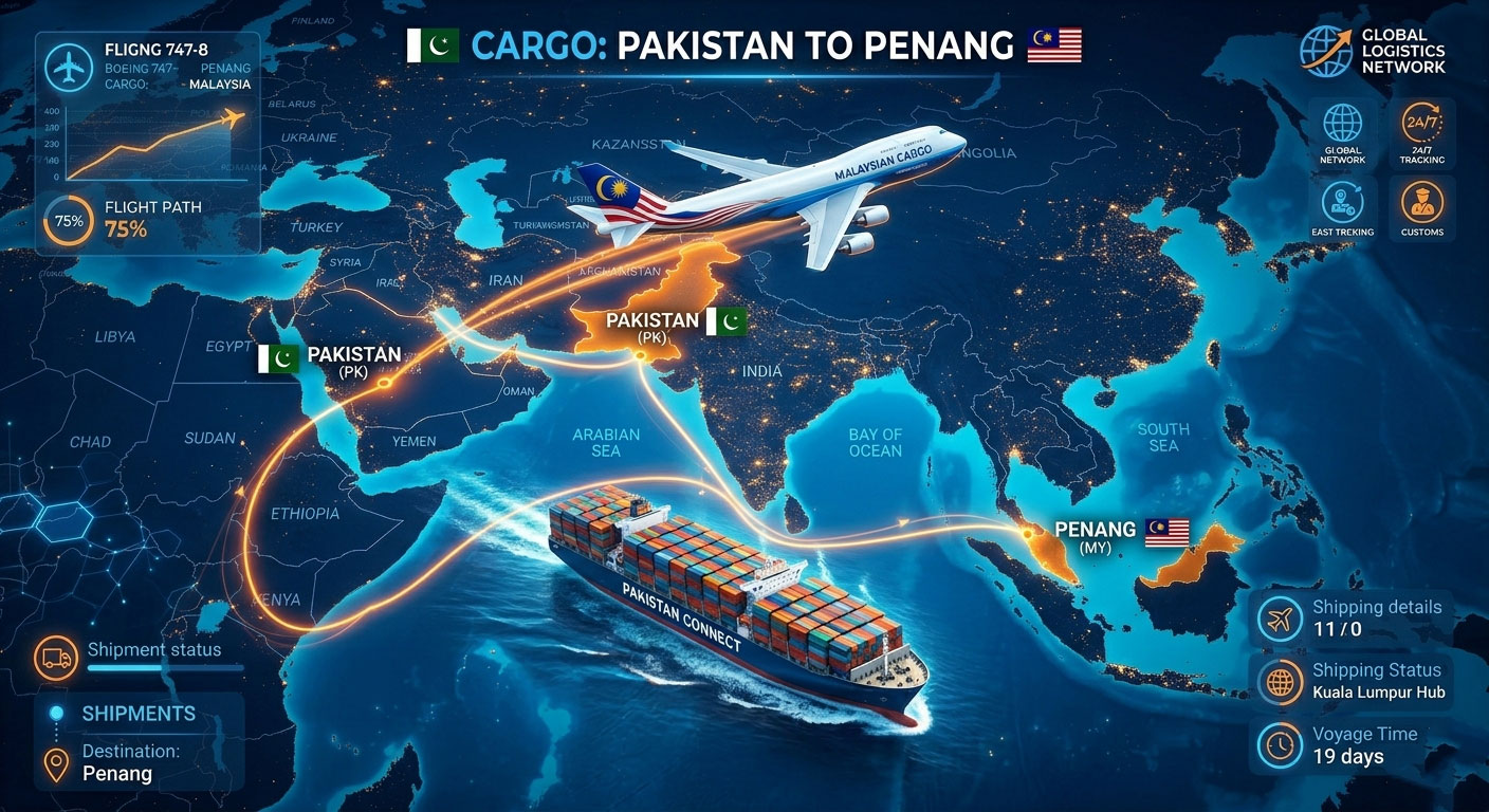 Cargo Pakistan to Penang