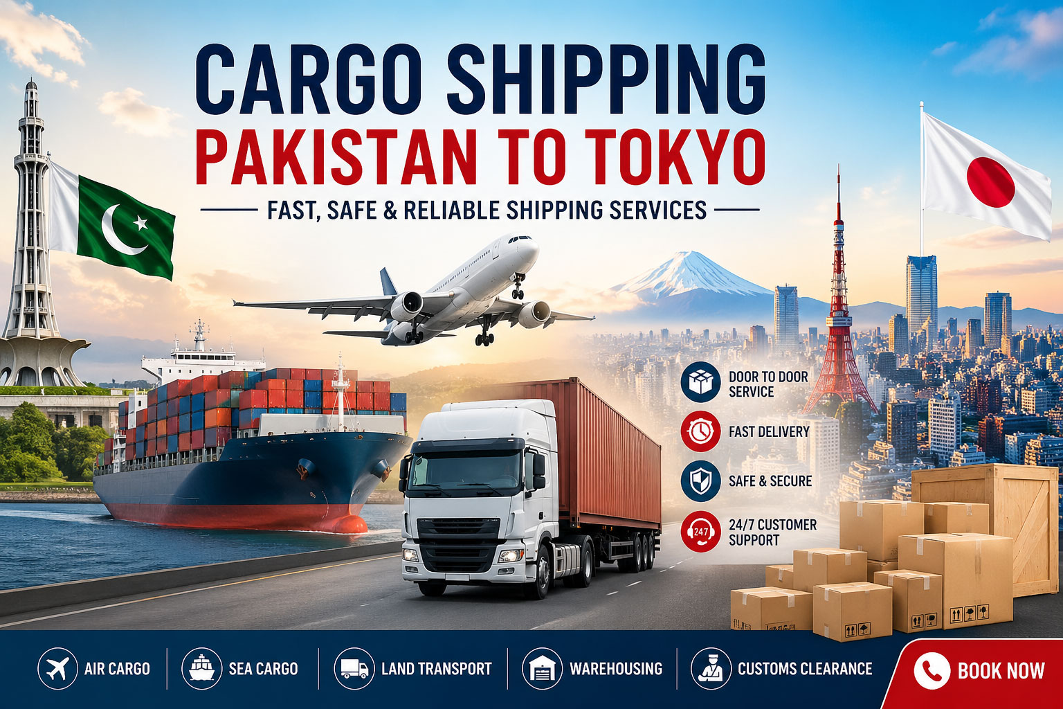 Cargo Shipping Pakistan to Tokyo