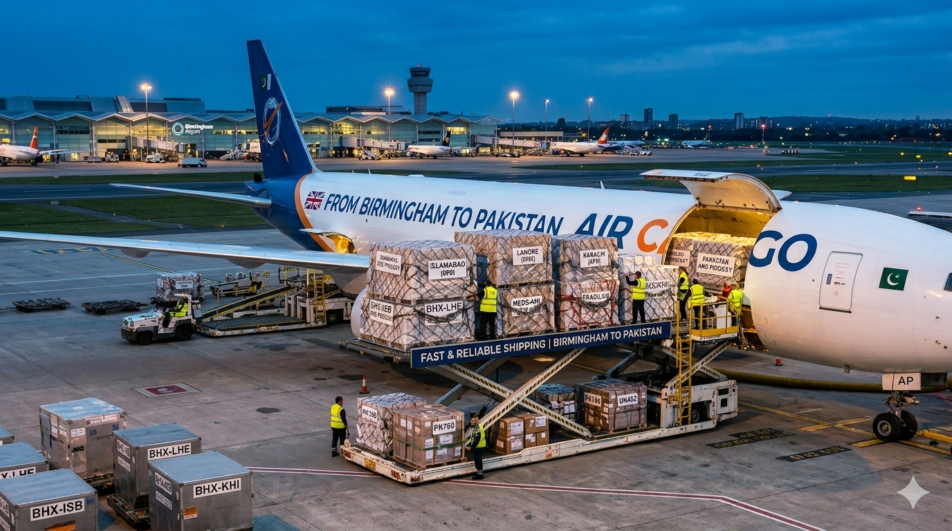 Air Cargo from Birmingham to Pakistan | Fast & Reliable Shipping