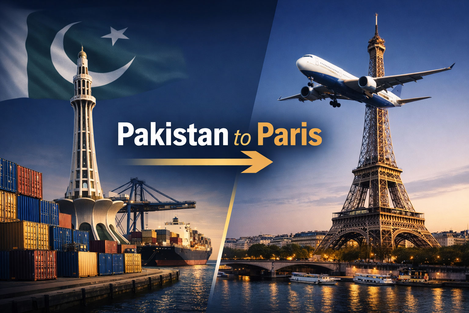 Shipping Pakistan to Paris – Express Air & Sea Freight Solutions