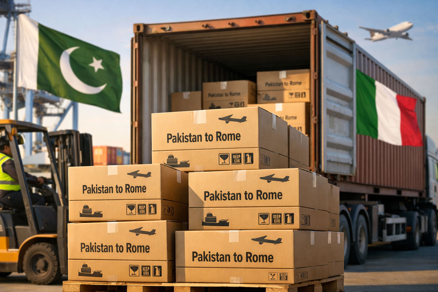 Shipping Pakistan to Rome – Affordable Door-to-Door Delivery