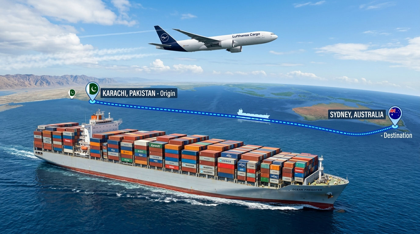 Cargo Pakistan to Sydney
