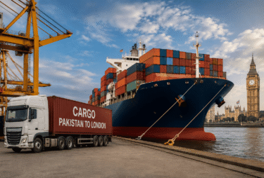 cargo from Pakistan to London