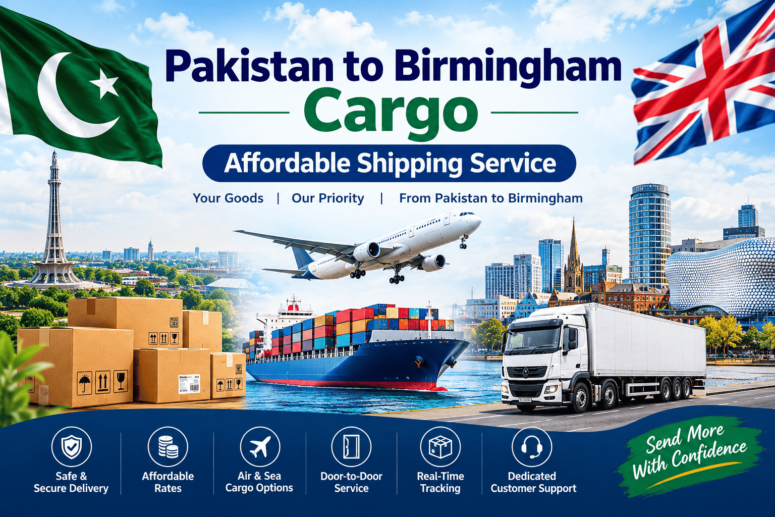 pakistan to birmingham cargo