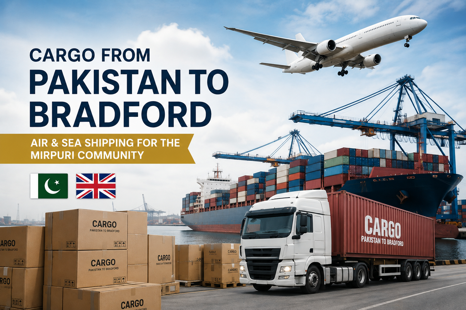cargo from Pakistan to Bradford