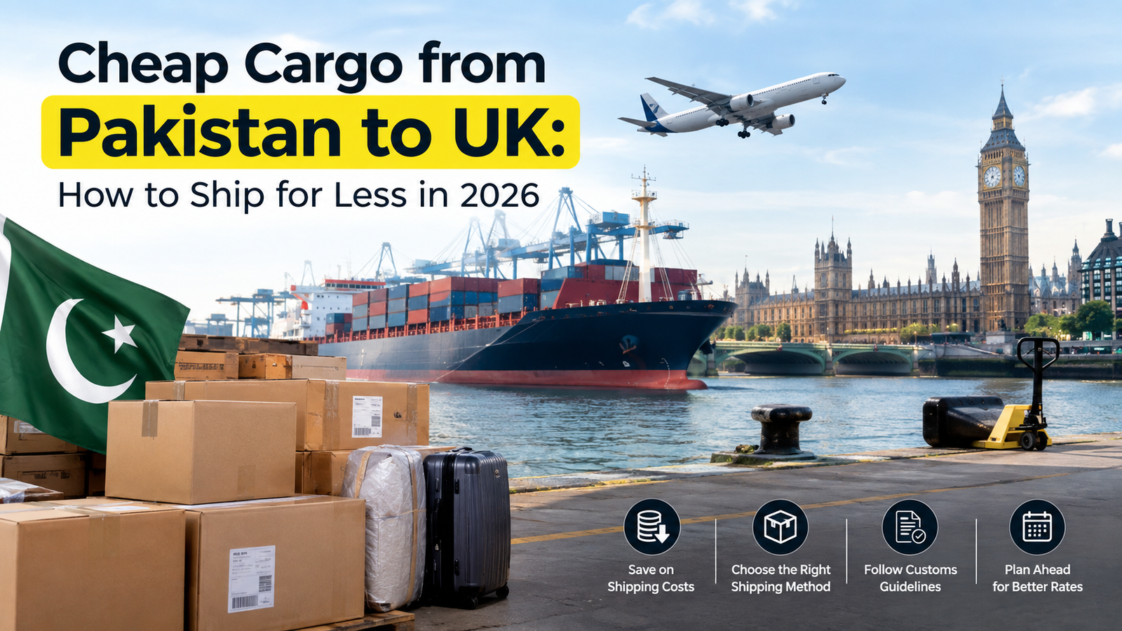 cheap cargo from Pakistan to UK